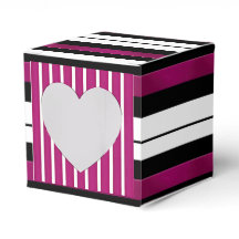 Moderne Magenta Schwarz-weiße, fette Streifen