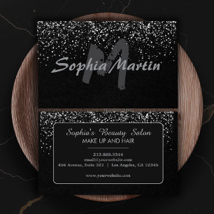 Moderne Makeup Artist & Artist Hair Stylist Salon Visitenkarte