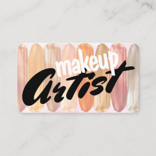Moderne Makeup Artist Holographic Playful Visitenkarte