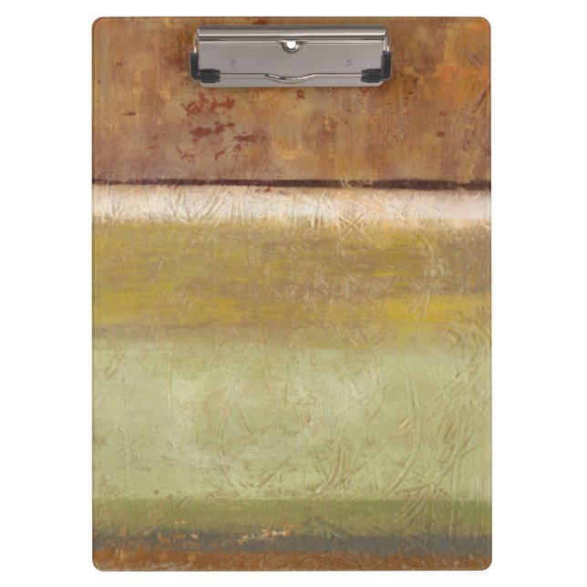 Moderne Malerei in Earth Tones von Norman Wyatt Klemmbrett (Vorderseite)
