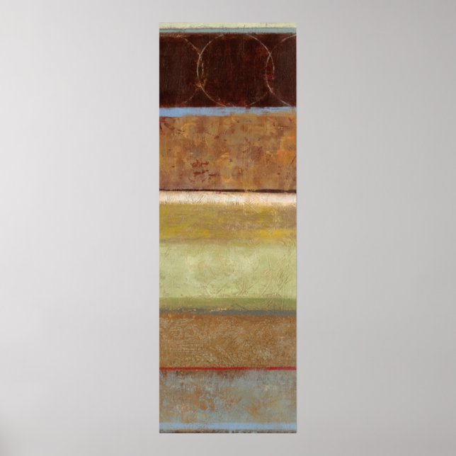 Moderne Malerei in Earth Tones von Norman Wyatt Poster (Vorne)