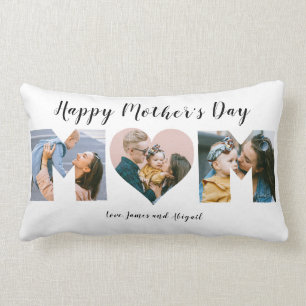 Moderne Mama 3 Foto Collage Happy Mother Day  Lendenkissen