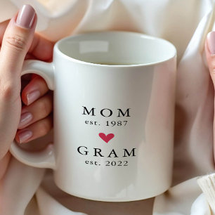 Moderne Mama   Gram Year Est. Tasse