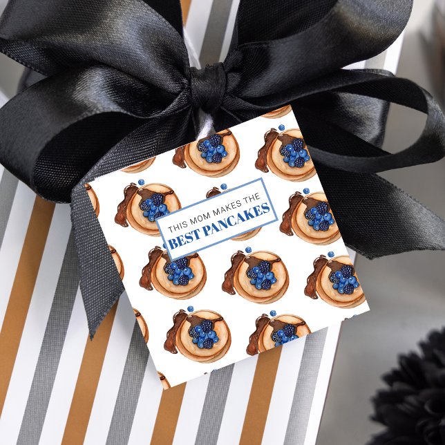 Moderne Mama macht das Beste aus Pancakes Geschenkanhänger (Von Creator hochgeladen)