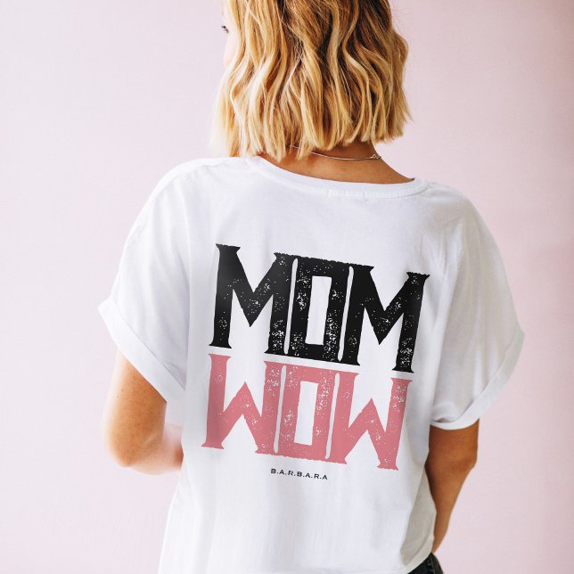 Moderne Mama Wow Single Mama Starke Mama Frauen T-Shirt (Von Creator hochgeladen)