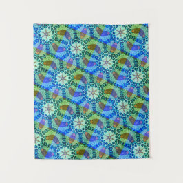 MODERNE Mandala COULEUR VERT ROSE TAPISSERIE