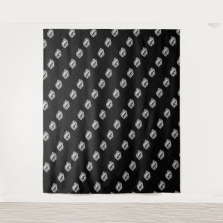 MODERNE Mandala KLEINE LINIEN - SCHWARZE EYE Tapes Wandteppich