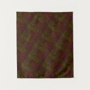 MODERNE Mandala LINES - ROT-BROWN Tapestry Wandteppich