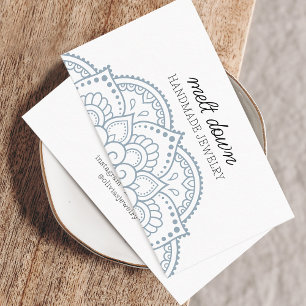 Moderne Mandala-Schmuck Visitenkarte