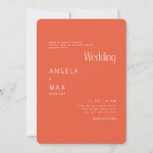 Moderne Mandarine Bride Parents Wedding