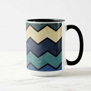 Moderne männliche blaue Sparren Tasse