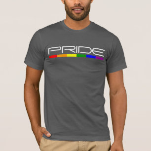 Moderne Männliche und Coole Regenbogenflagge Stolz T-Shirt