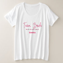 Moderne Mannschaft Braut Pink Heart Bridal Bridal 
