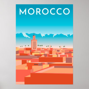 Moderne Marakesh Travel Poster