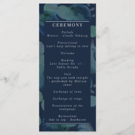 Moderne Marine Emerald Abstrakt Watercolor Programm