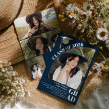 Moderne Marineblau 5 Fotos Abschluss