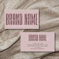 Moderne Marke Namen elegant rosa rot