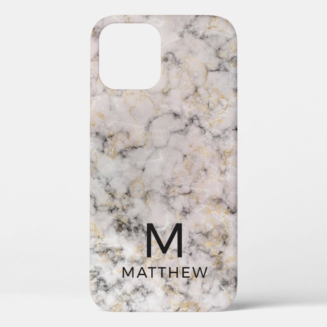 Moderne Marmor Case-Mate iPhone Hülle (Rückseite)