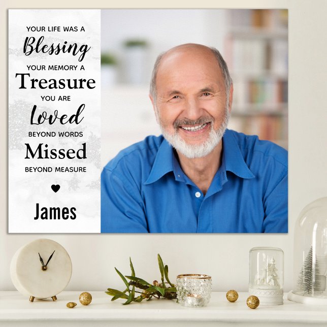 Moderne Marmorerinnerung Foto halten Poster (Von Creator hochgeladen)