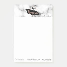 Moderne Marmorfarbe Name - Post-it®-Hinweise Post-it Klebezettel