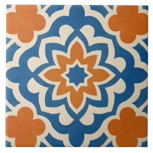 Moderne marokkanische geometrische Blumenkachel Mu Fliese