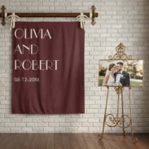 Moderne Maroon in hellrosa ästhetischer Hochzeitss