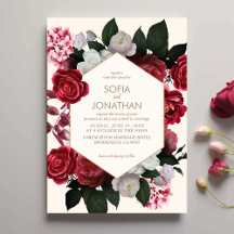 Moderne Maroon Rustikale Hochzeit im Herbst