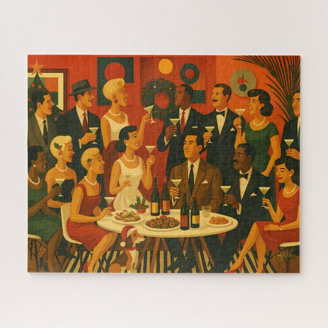 Moderne Martini-Intellektuelle im Stil der Mitte d (Horizontal)