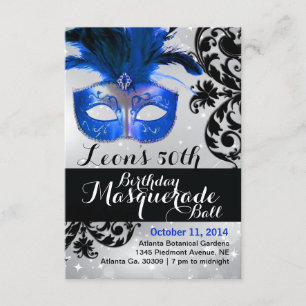 Moderne Masquerade Ball Einladung