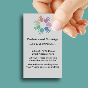 Moderne Massage Business Card Visitenkarte