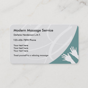 Moderne Massage Visitenkarte
