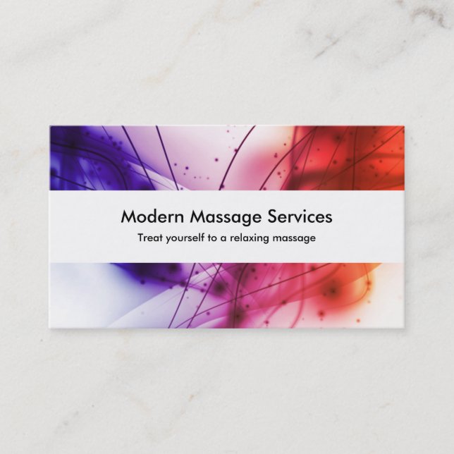 Moderne Massage Visitenkarte (Vorderseite)