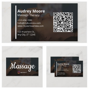 Moderne Massagetherapeuten Visitenkarte