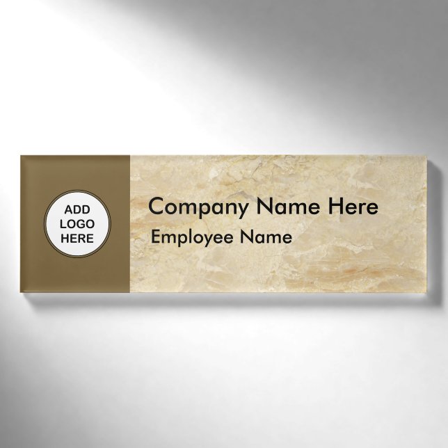 Moderne Massenlogo-Name Identifikations-Abzeichen Namenschild (Vorderseite)
