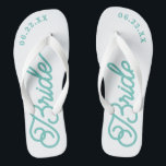 Moderne, maßgeschneiderte Hochzeitfarbenflippen Flip Flops<br><div class="desc">Diese Flip-Flops sind perfekt für die demnächst erscheinende Frau! Passen Sie Ihre Hochzeitszeit und Ihre Hochzeitsfarben an.</div>