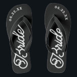 Moderne, maßgeschneiderte Hochzeitfarbenflippen Flip Flops<br><div class="desc">Diese Flip-Flops sind perfekt für die demnächst erscheinende Frau! Passen Sie Ihre Hochzeitszeit und Ihre Hochzeitsfarben an.</div>