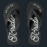 Moderne, maßgeschneiderte Hochzeitfarbenflippen Flip Flops<br><div class="desc">Diese Flip-Flops sind perfekt für die demnächst erscheinende Frau! Passen Sie Ihre Hochzeitszeit und Ihre Hochzeitsfarben an.</div>