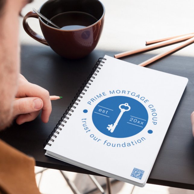 Moderne, maßgeschneiderte Hypothekenfirma hinzufüg Notizblock (Von Creator hochgeladen)