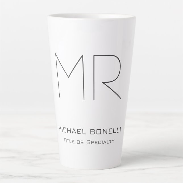Moderne, maßgeschneiderte, minimalistische Technik Milchtasse (Vorderseite)