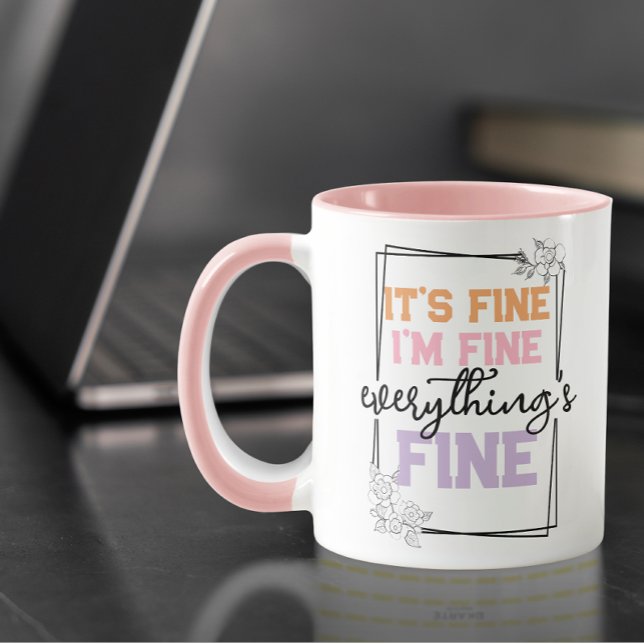 Moderne, maßgeschneiderte Typografie Zitat farbenf Tasse (personalized coffee mug)
