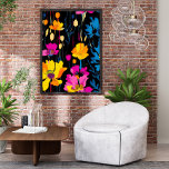 Moderne, maximale Farbqualität Pop Farbe Farbe Far Poster<br><div class="desc">Mit diesem modernem,  maximalistischem Ink Floral Art Poster können Sie Ihren Raum mit Farbe und Persönlichkeit bereichern. Dieses botanische Dekor mit kühnen Farbtönen und ausdrucksstarken Farbstrichen verleiht jedem Zimmer einen lebendigen,  künstlerischen Flair. Ideal für ein luxuriöses Interieur,  Kunstliebhaber oder jeden,  der die farbenfrohe Blumendekoration liebt.</div>