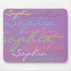 Moderne Maximalistische Individuelle Name Einzigar Mousepad