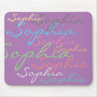 Moderne Maximalistische Individuelle Name Einzigar Mousepad