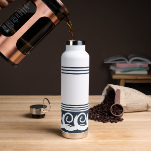 Moderne Meander-Wasserflasche Trinkflasche