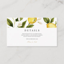Moderne mediterrane Lemon-Hochzeitsdetails