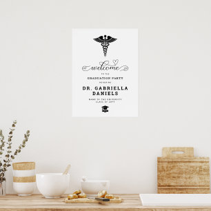 Moderne medizinische Fakultät Doktor Absolventen W Poster