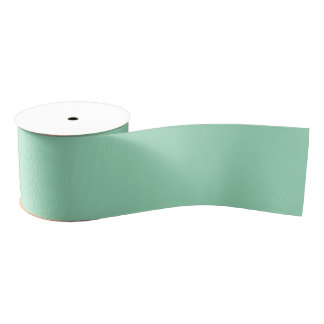Moderne Meeresschaum-Grün-Einfarbig-Farbe Ripsband