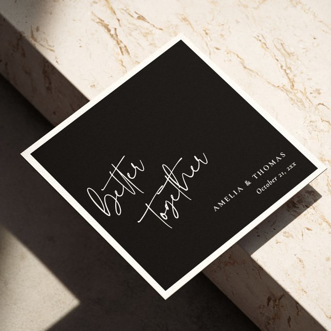 Moderne Meets Classic: Personalisiert besser zusam Serviette (Modern Meets Classic: Personalized Better Together Napkins)