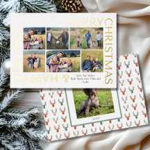 Moderne Mehrfach-Foto-Familien-Weihnachts-Collage