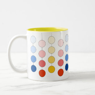Moderne mehrfarbige Hangzirkel Zweifarbige Tasse
